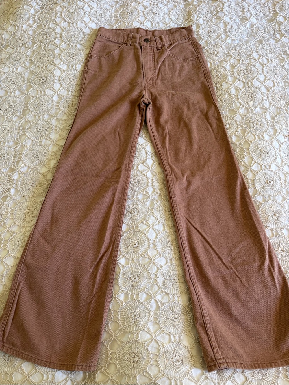 Levi's Wide-Leg Jeans in Rust Brown